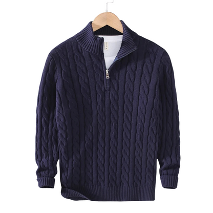 Claudio Cable Knit Quarter-Zip